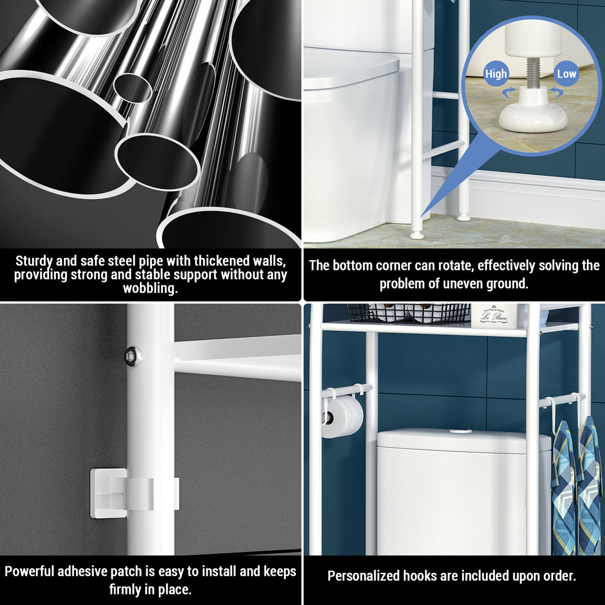 Estantería multiusos para baño, cocina o salón